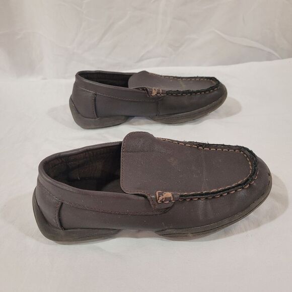 Reaction Kenneth Cole size 12 toddler boys dark brown race slip on loafers - Picture 8 of 8
